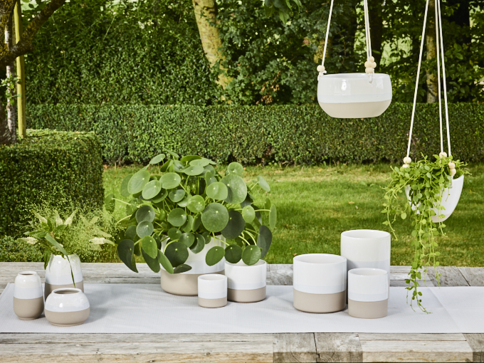 Fris witte potten Simply D